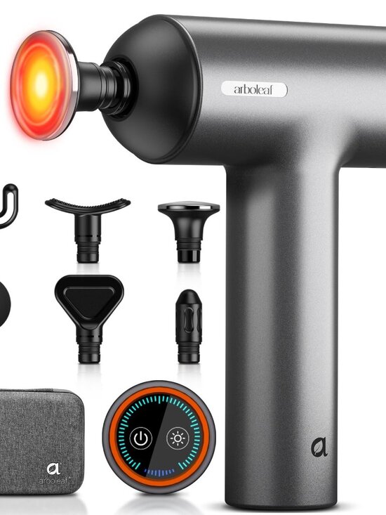 arboleaf Thermal Massage Gun Deep Tissue with Heat, Handheld Muscle Percussion M - Picture 1 of 8